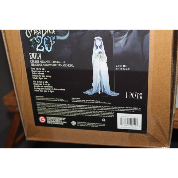 Disney Corpse Bride Emily 20th Anniversary Gemmy Halloween 2025 Animatronic 5Ft - Picture 13 of 16